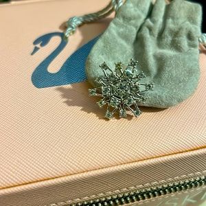 Swarovski brooch. Snowflake